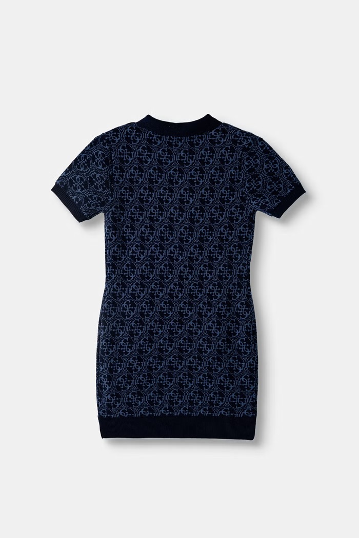 Guess sukienka sweterkowa z dodatkiem wełny J6YK11.Z0853.9BY2 niebieski AW26
