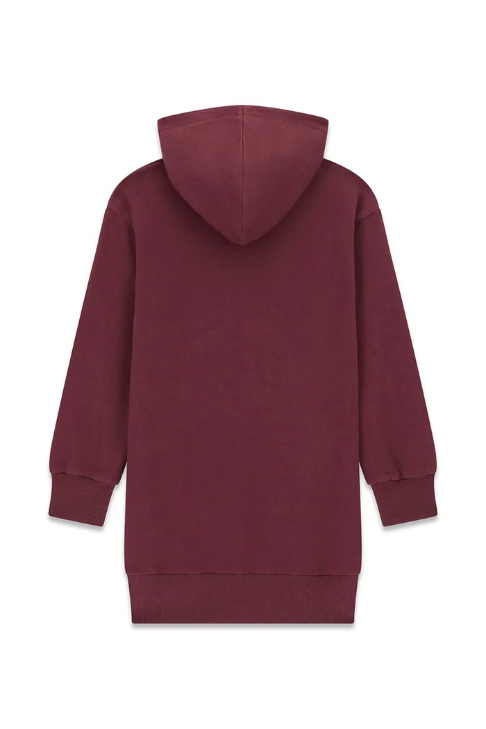 Guess šaty bavlnené J6YK07.K3959.9BY2 burgundské AW26