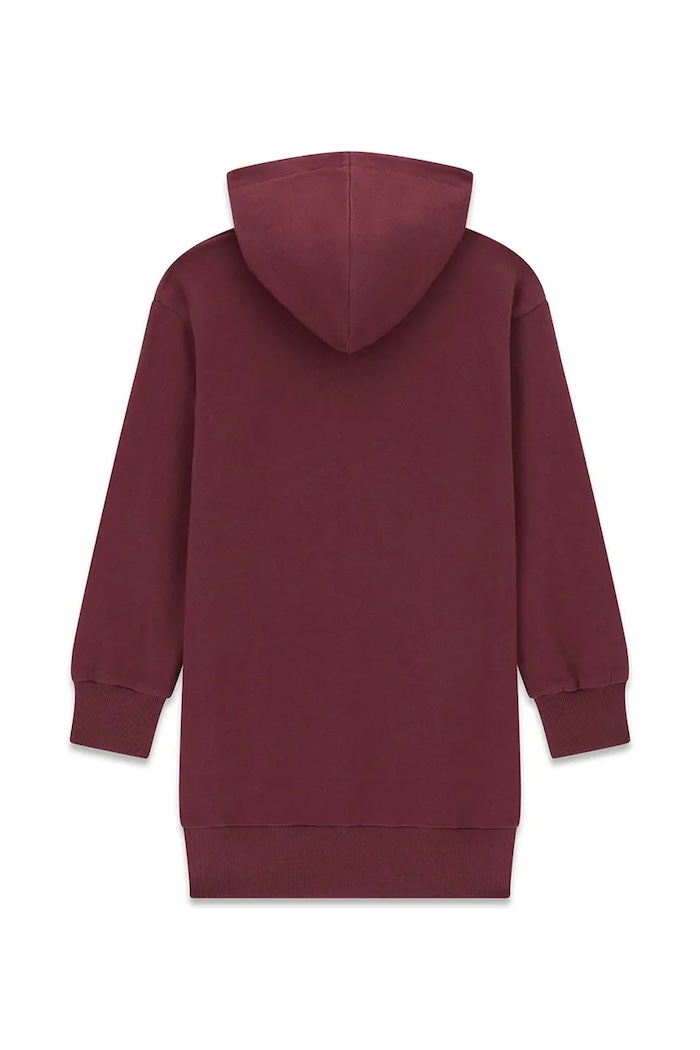 Guess šaty bavlnené J6YK07.K3959.9BY2 burgundské AW26