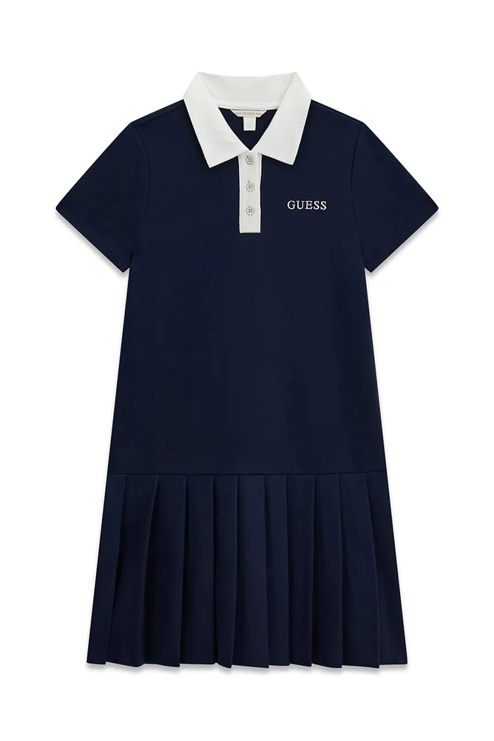 Guess sukienka z wiskozą J6YK03.K3956.9BY2 granatowy AW26