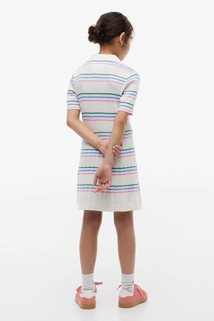 Tommy Hilfiger sukienka letnia bawełniana KG0KG09505.9BY2 biały AW26
