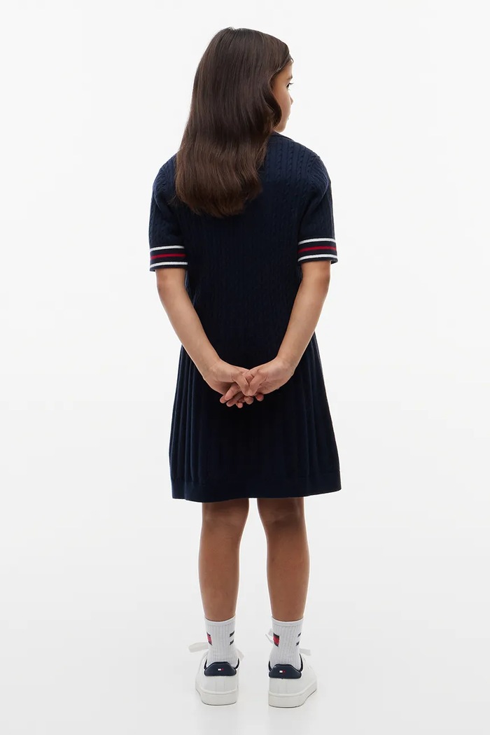 Tommy Hilfiger sukienka letnia bawełniana KG0KG09505.9BY2 granatowy AW26