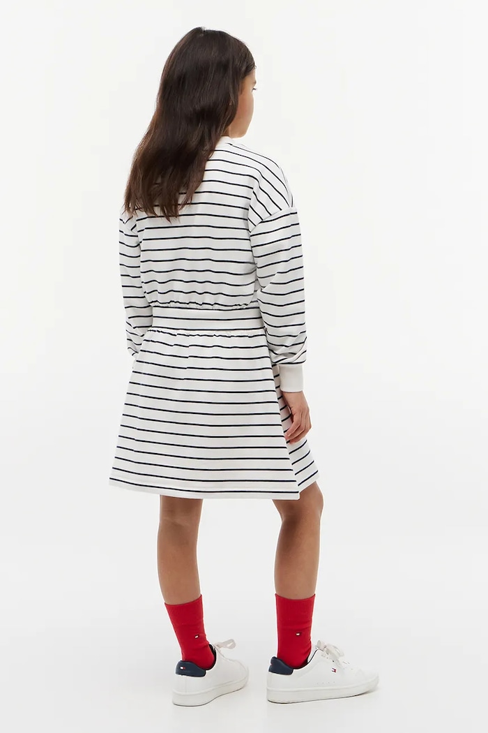 Tommy Hilfiger sukienka z bawełną KG0KG09397.9BY2 biały AW26