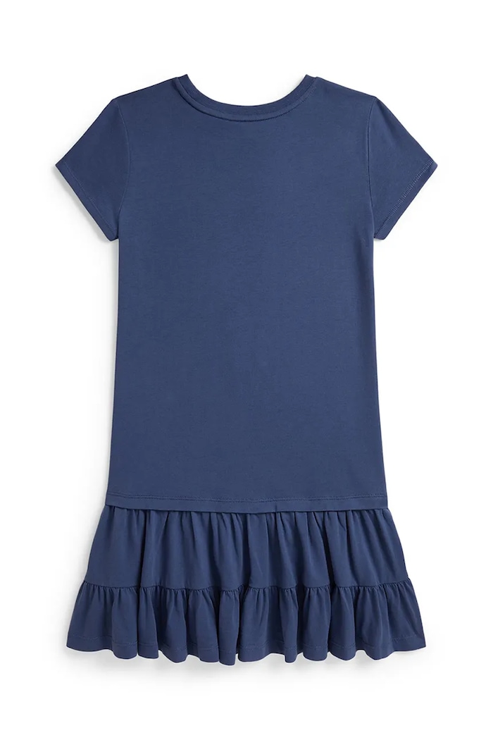 Polo Ralph Lauren obleka A-kroja bombažna 313B20040001 mornarsko modra AW26
