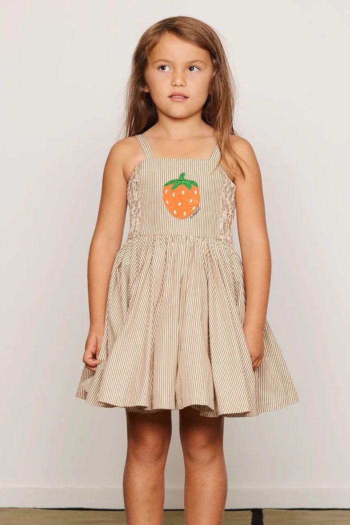 Mini Rodini φόρεμα flared βαμβακερό Poplin 26650101