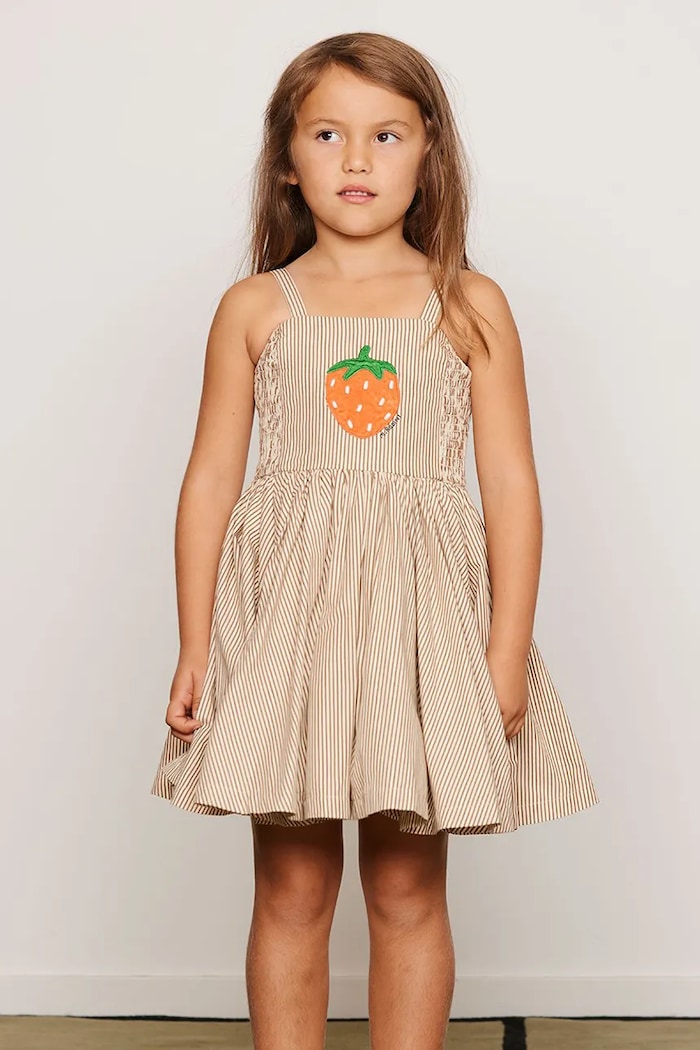 Mini Rodini φόρεμα flared βαμβακερό Poplin 26650101