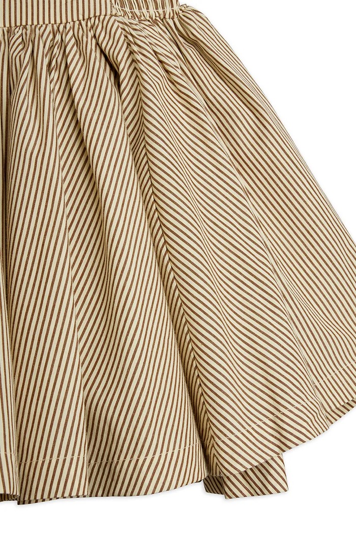 Mini Rodini φόρεμα flared βαμβακερό Poplin 26650101 μπεζ