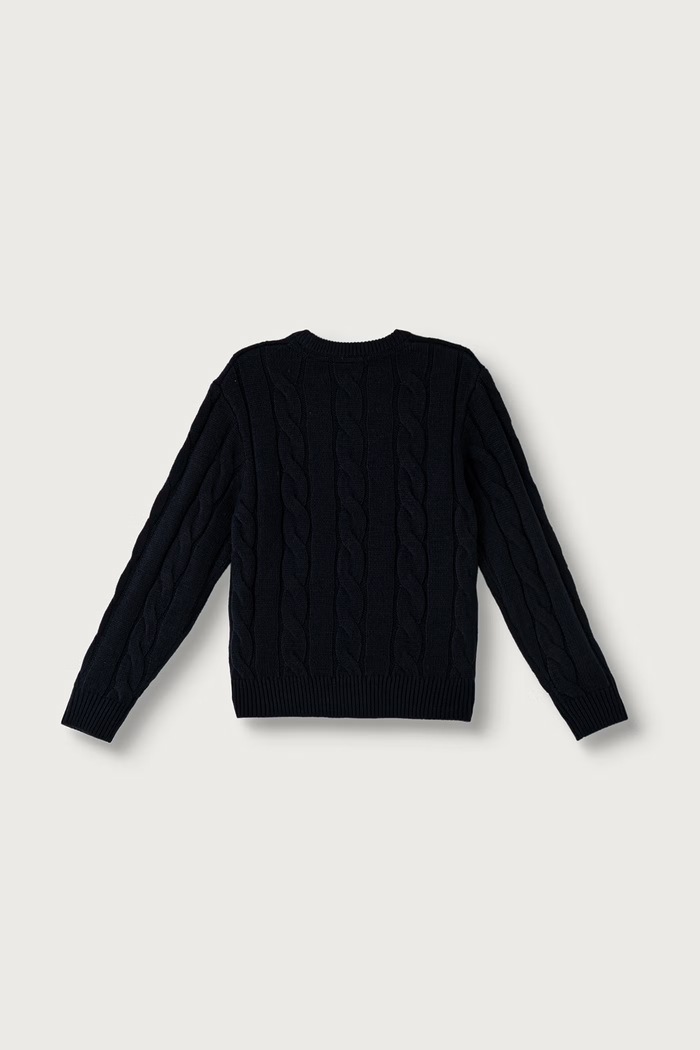 U.S. Polo Assn. Sweter dziecięcy USP4455 granatowy AW26