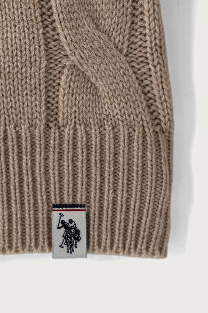 Chłopiec U.S. Polo Assn. Sweter dziecięcy USP4455 beżowy
