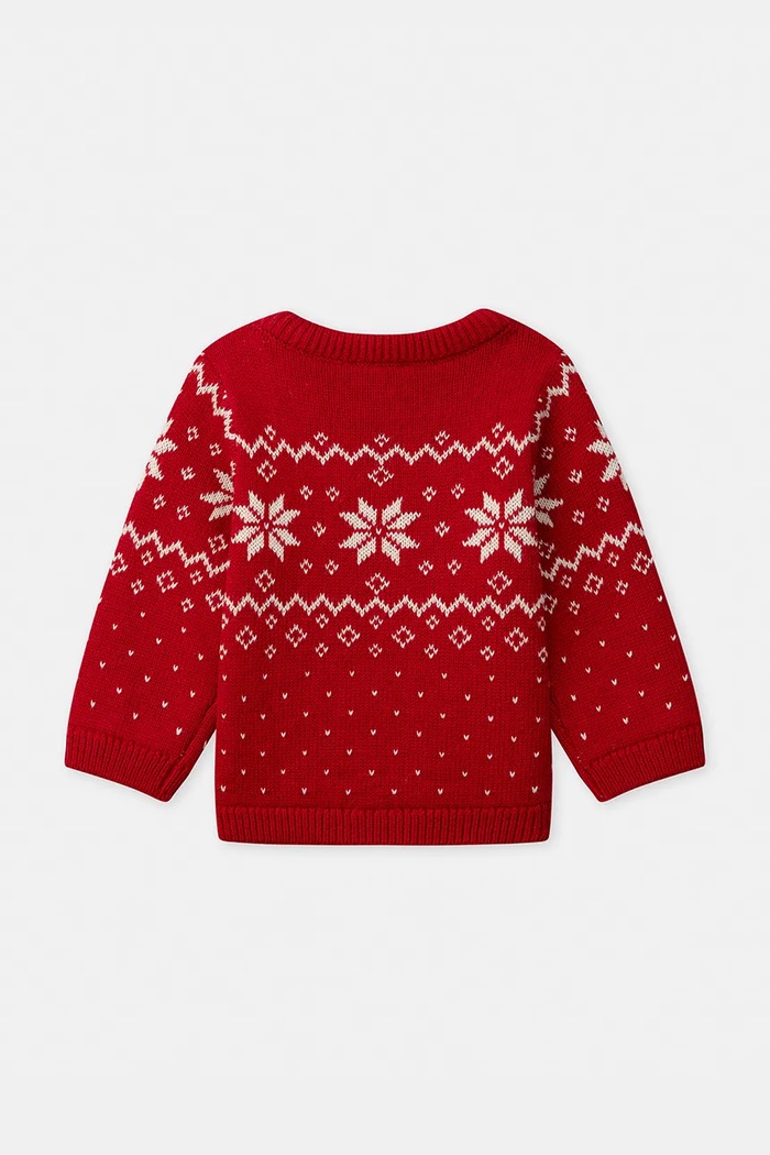 Sergent Major Sweter dziecięcy z dodatkiem wełny 26H1BGJ1PUL czerwony AW26