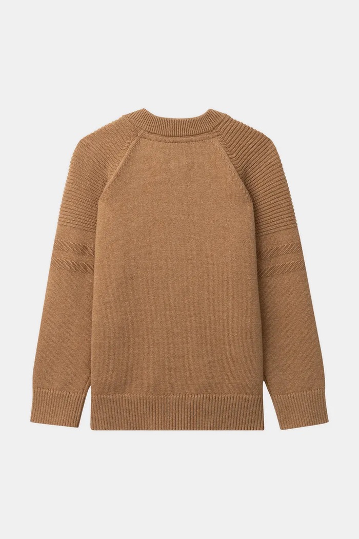 Sergent Major Sweter rozpinany dziecięcy z dodatkiem wełny 26H3PG53GIL.98.104 brązowy AW26