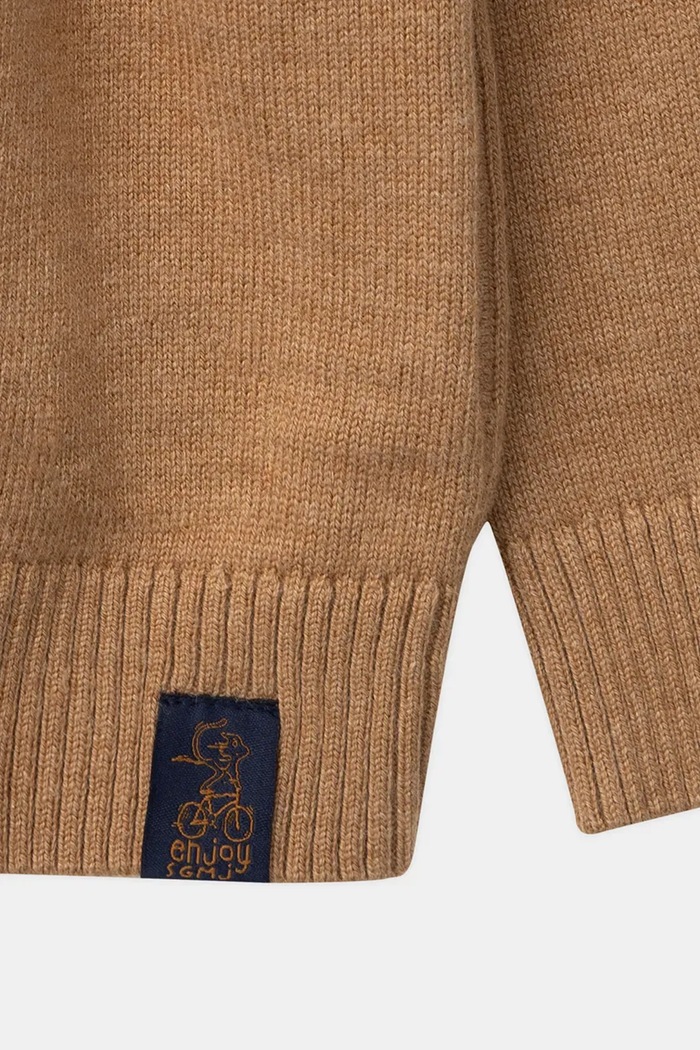 Sweter rozpinany dziecięcy z dodatkiem wełny Sergent Major 26H3PG53GIL.98.104 brązowy