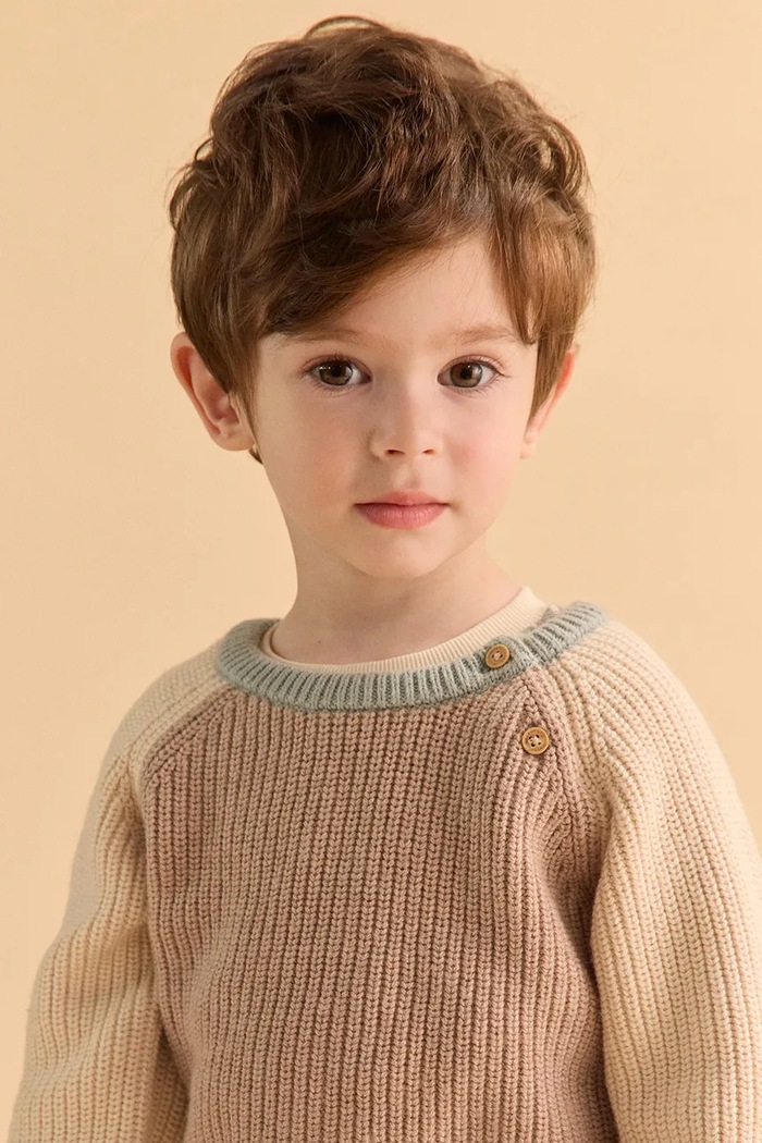Sweter dziecięcy z bawełną Sergent Major 26H1BG61PUL beżowy