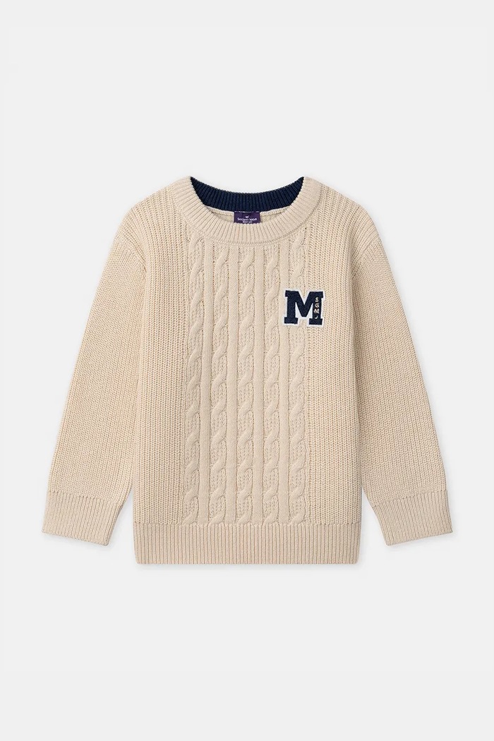 Sergent Major Sweter dziecięcy z dodatkiem wełny 26H3PG31PUL.98.104 beżowy AW26