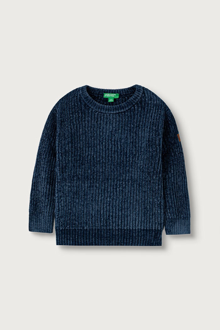 United Colors of Benetton Sweter dziecięcy granatowy 117KG101C.P.Seasonal