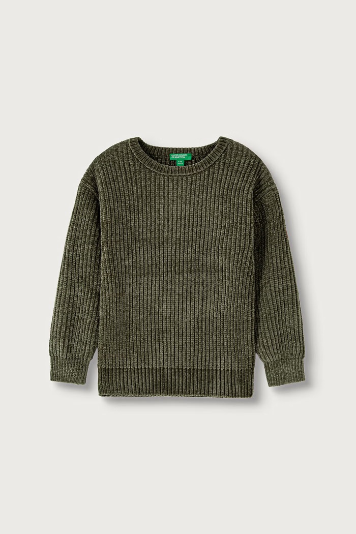 United Colors of Benetton Sweter dziecięcy zielony 117KG101C.P.Seasonal