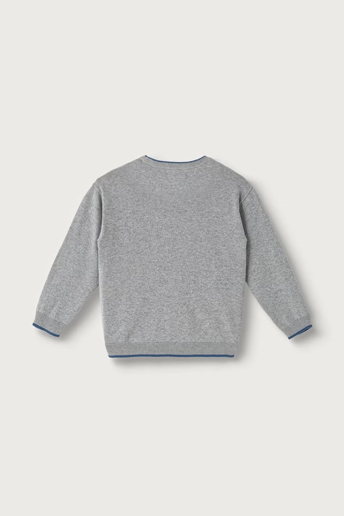 United Colors of Benetton Sweter dziecięcy bawełniany 1ZOJG101B.P.Seasonal szary AW26