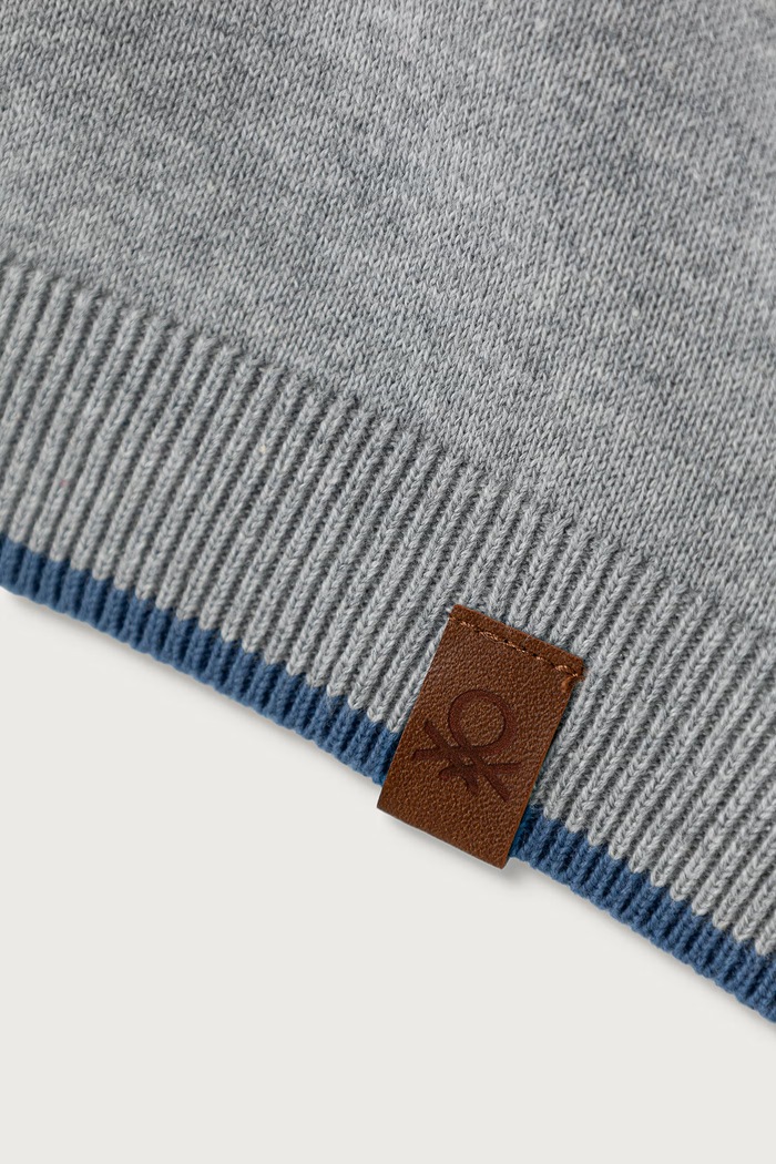 Chłopiec United Colors of Benetton Sweter dziecięcy bawełniany 1ZOJG101B.P.Seasonal szary