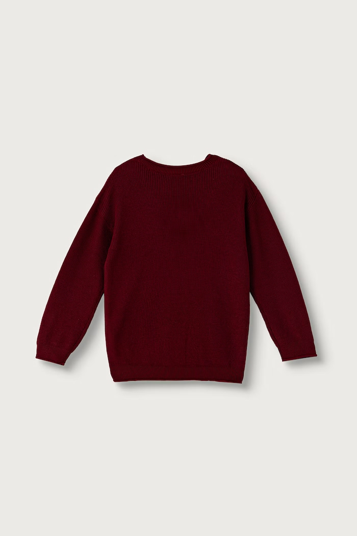 United Colors of Benetton Pulover za djecu od pamuka 1ZOJC10AD.G.Seasonal bordo AW26
