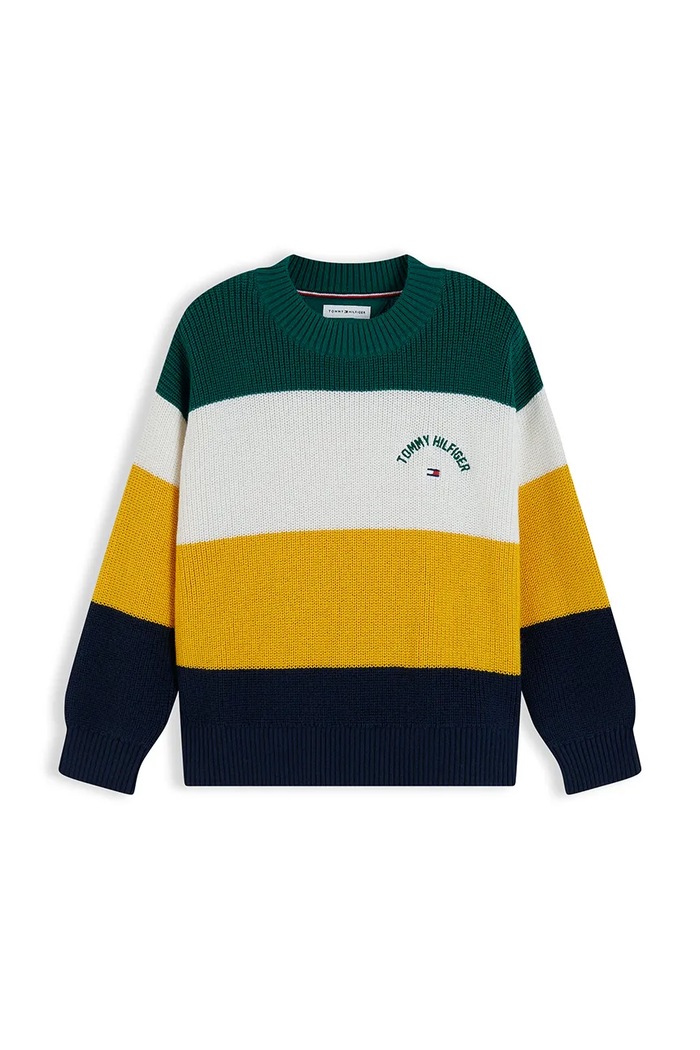 Tommy Hilfiger Sweter dziecięcy bawełniany KS0KS00807.9BY2 multicolor AW26