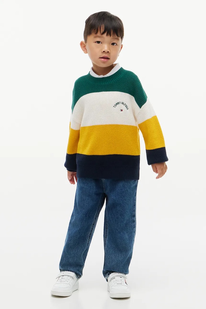 Chłopiec Tommy Hilfiger Sweter dziecięcy bawełniany KS0KS00807.9BY2 multicolor