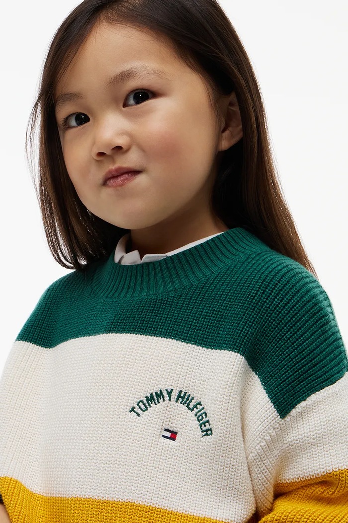 Tommy Hilfiger Sweter dziecięcy bawełniany KS0KS00807.9BY2