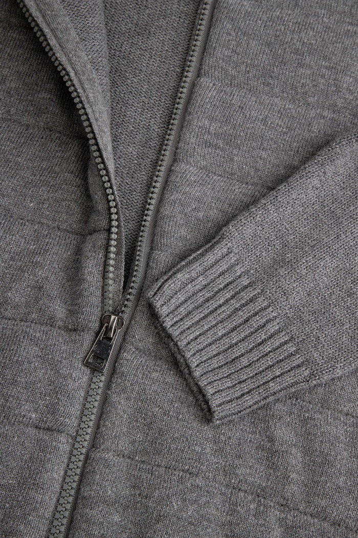 Sveter na zips detský s bavlnou Coccodrillo ZC6172201GBJ sivá