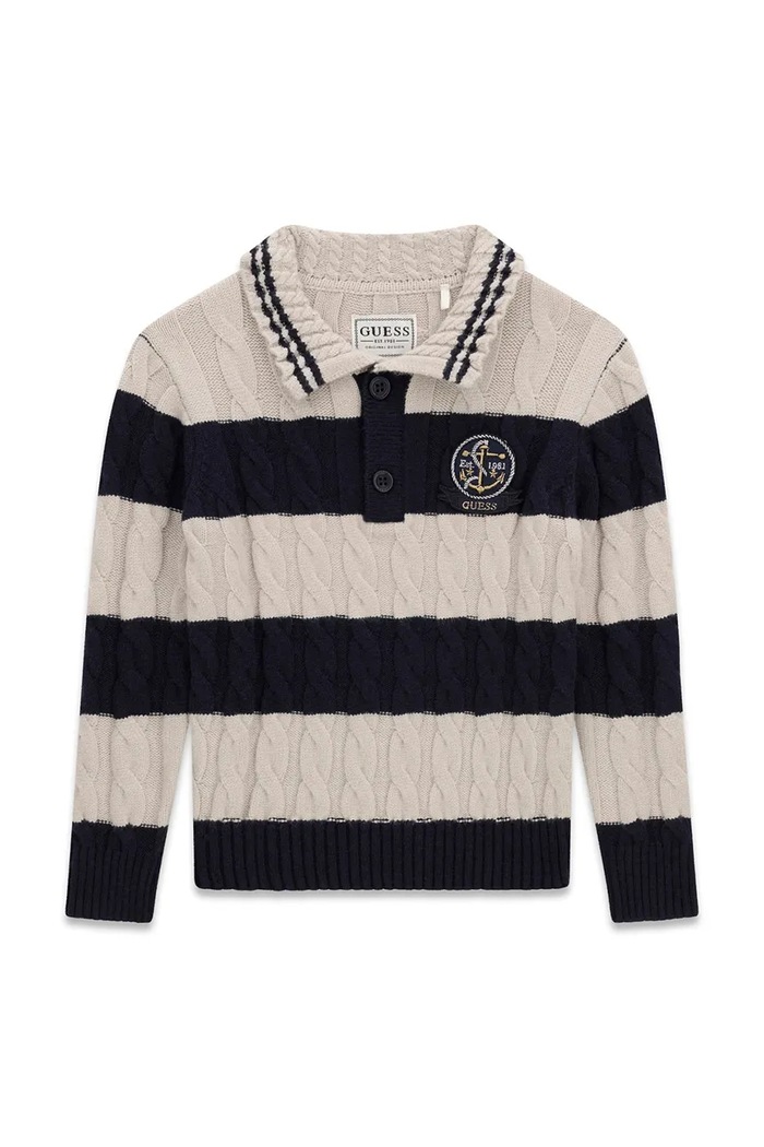 Guess Sweter dziecięcy z wiskozą beżowy N6BR08.Z1398.9BY2