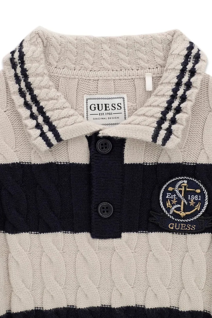 Chłopiec Guess Sweter dziecięcy z wiskozą N6BR08.Z1398.9BY2 beżowy