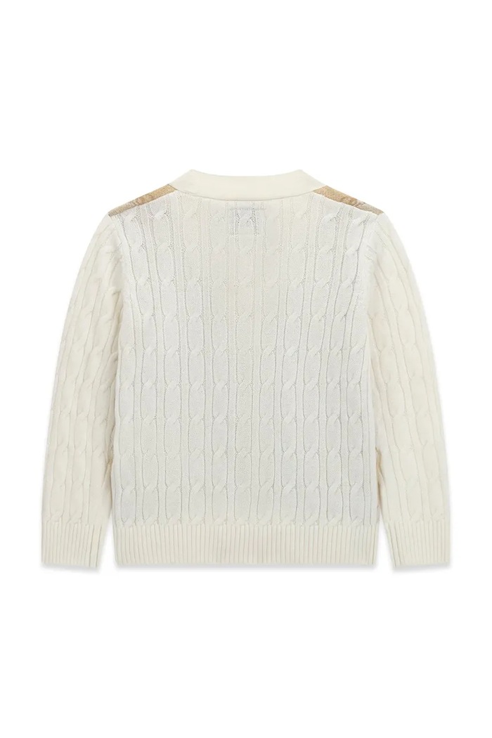 Guess Kardigan dziecięcy z dodatkiem wełny N6BR05.Z1395.9BY2 beżowy AW26