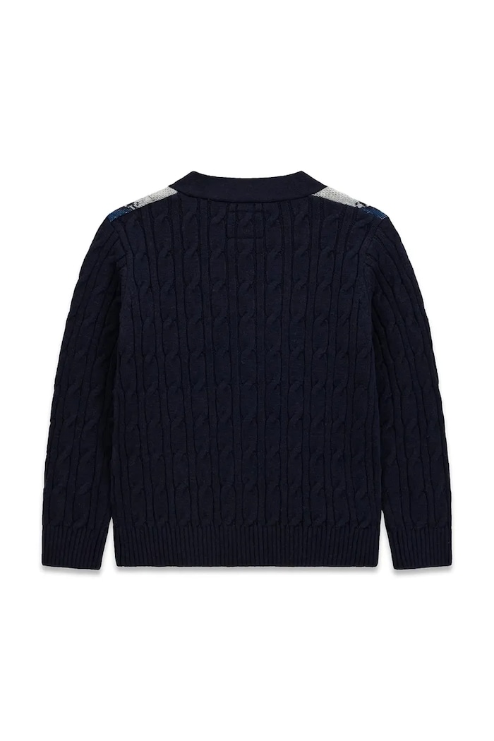 Guess Kardigan dziecięcy z dodatkiem wełny N6BR05.Z1395.9BY2 granatowy AW26