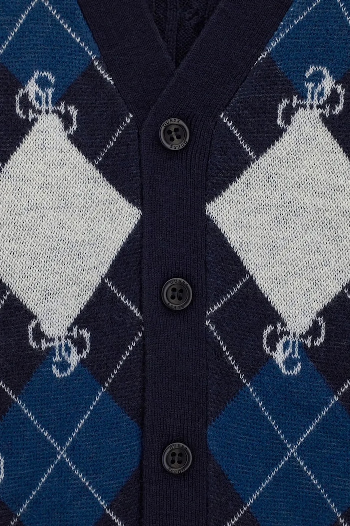 Chłopiec Guess Kardigan dziecięcy z dodatkiem wełny N6BR05.Z1395.9BY2 granatowy