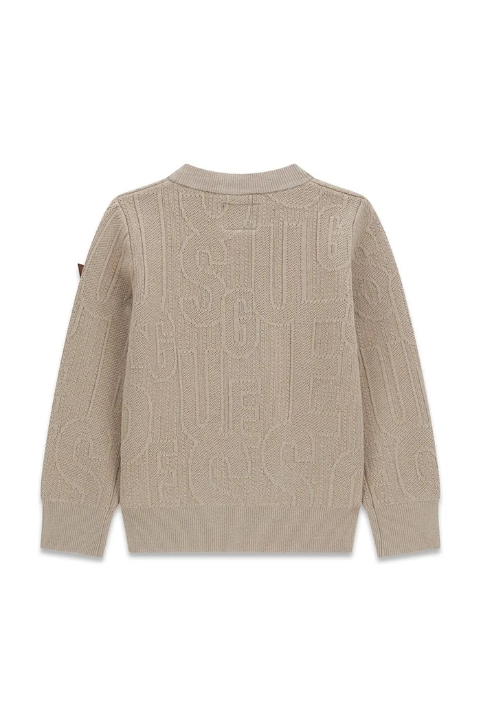 Guess Sweter dziecięcy bawełniany N6BR04.Z1394.9BY2 beżowy AW26