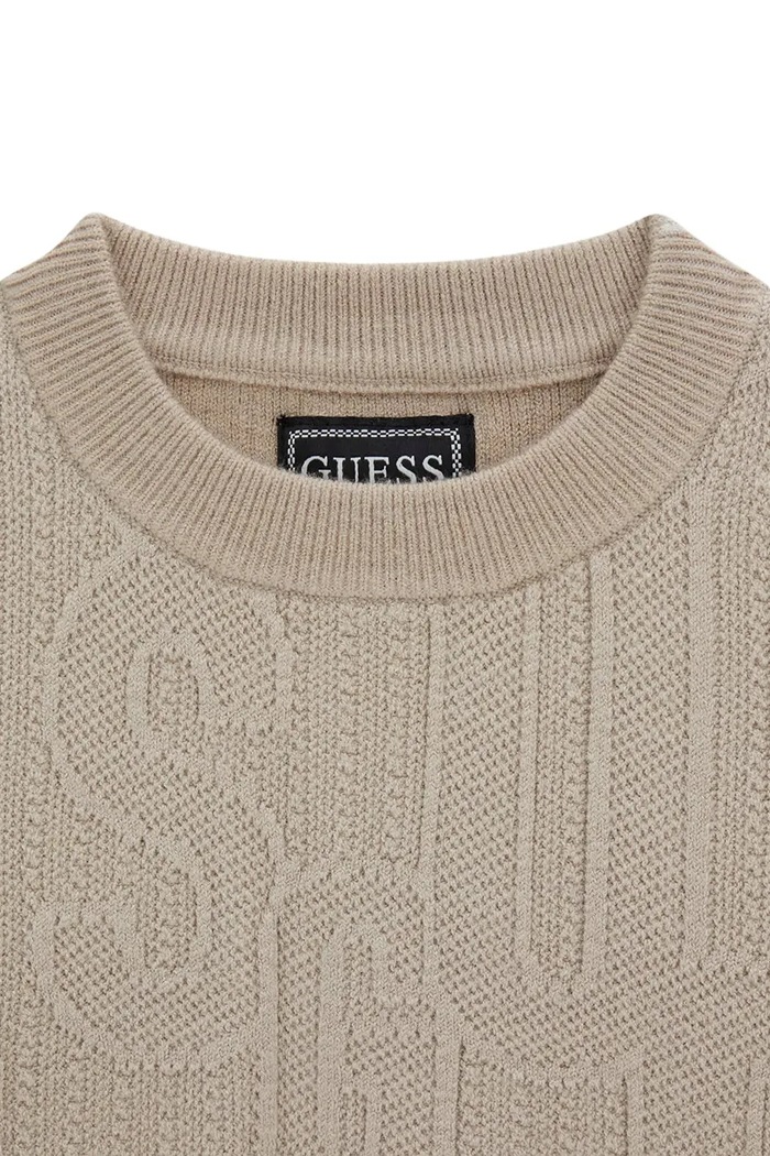Chłopiec Guess Sweter dziecięcy bawełniany N6BR04.Z1394.9BY2 beżowy