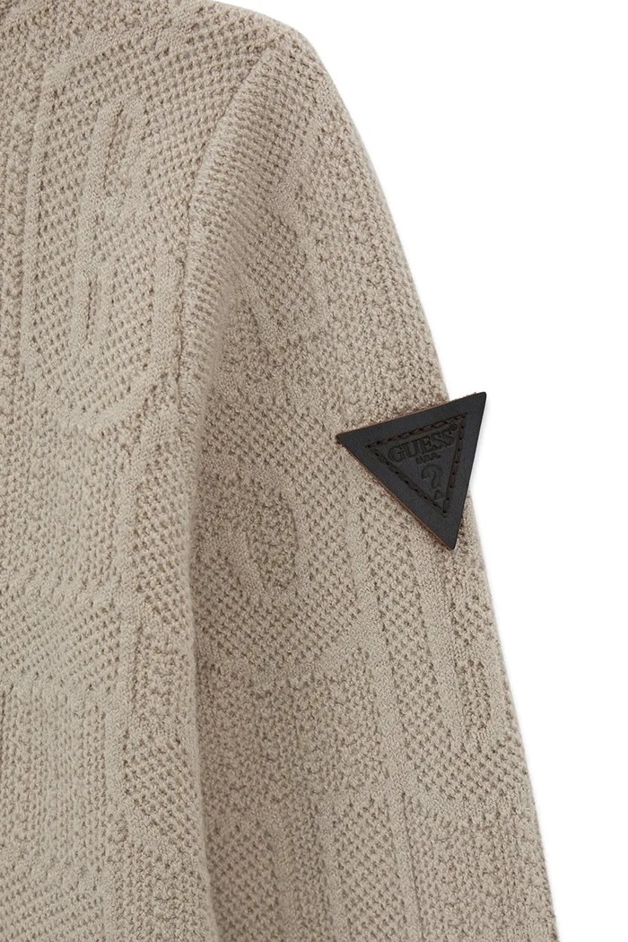 Sweter dziecięcy bawełniany Guess N6BR04.Z1394.9BY2 beżowy