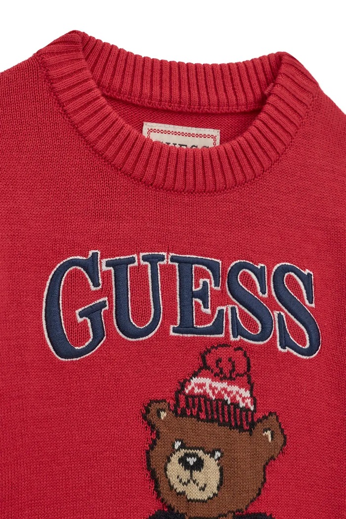 Chłopiec Guess Sweter dziecięcy N6BR03.Z1393.9BY2 czerwony