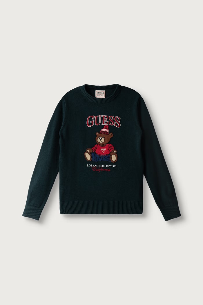 Guess Sweter dziecięcy zielony N6BR03.Z1393.9BY2