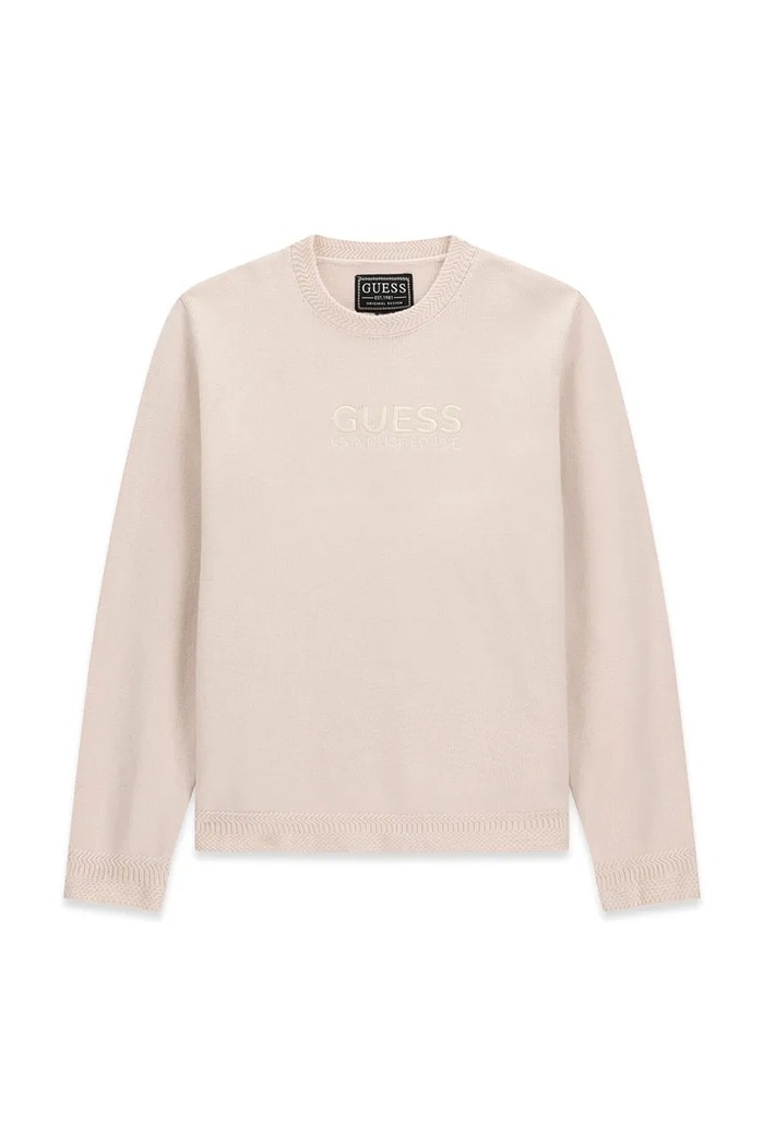 Guess Sweter dziecięcy z wiskozą biały L6BR05.Z1495.9BY2