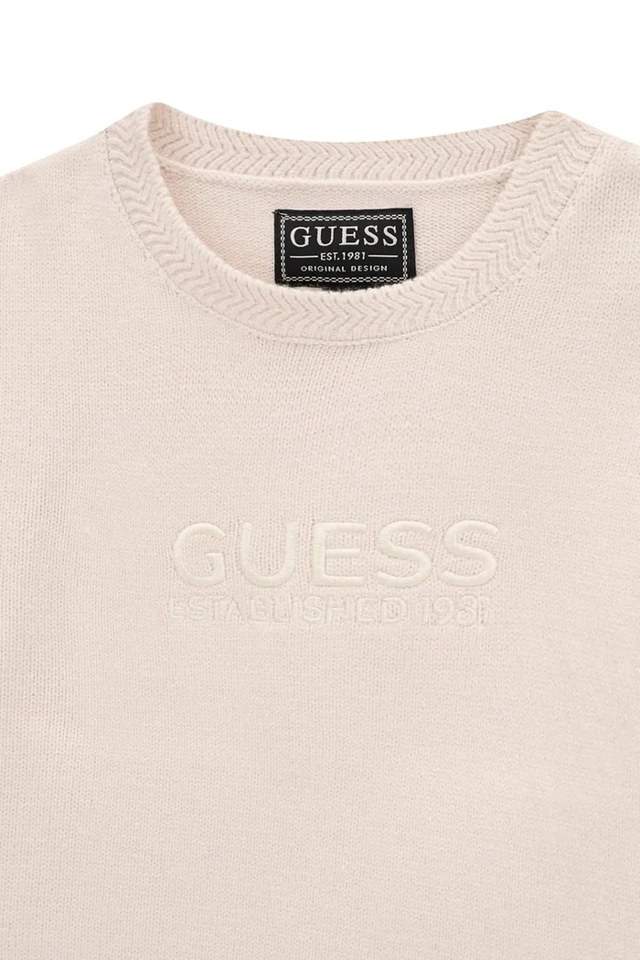 Chłopiec Guess Sweter dziecięcy z wiskozą L6BR05.Z1495.9BY2 biały