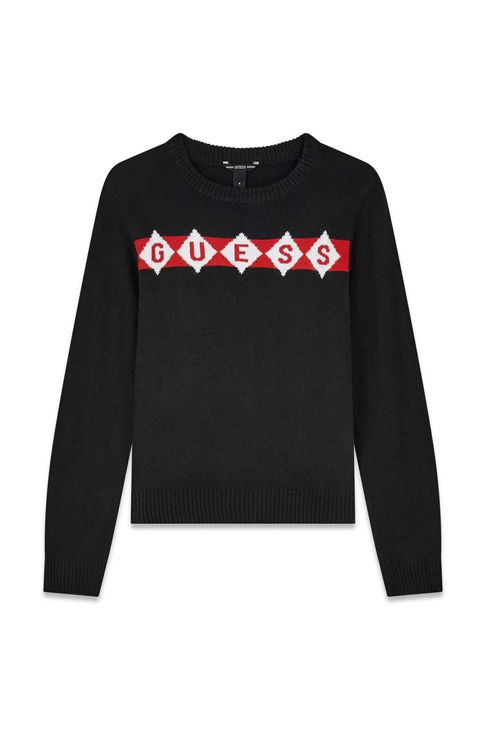 Guess Sweter dziecięcy czarny L6BR02.Z1493.9BY2