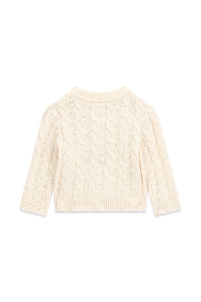 Guess Kardigan dziecięcy z dodatkiem wełny I6BR01.Z1653.9BY2 beżowy AW26