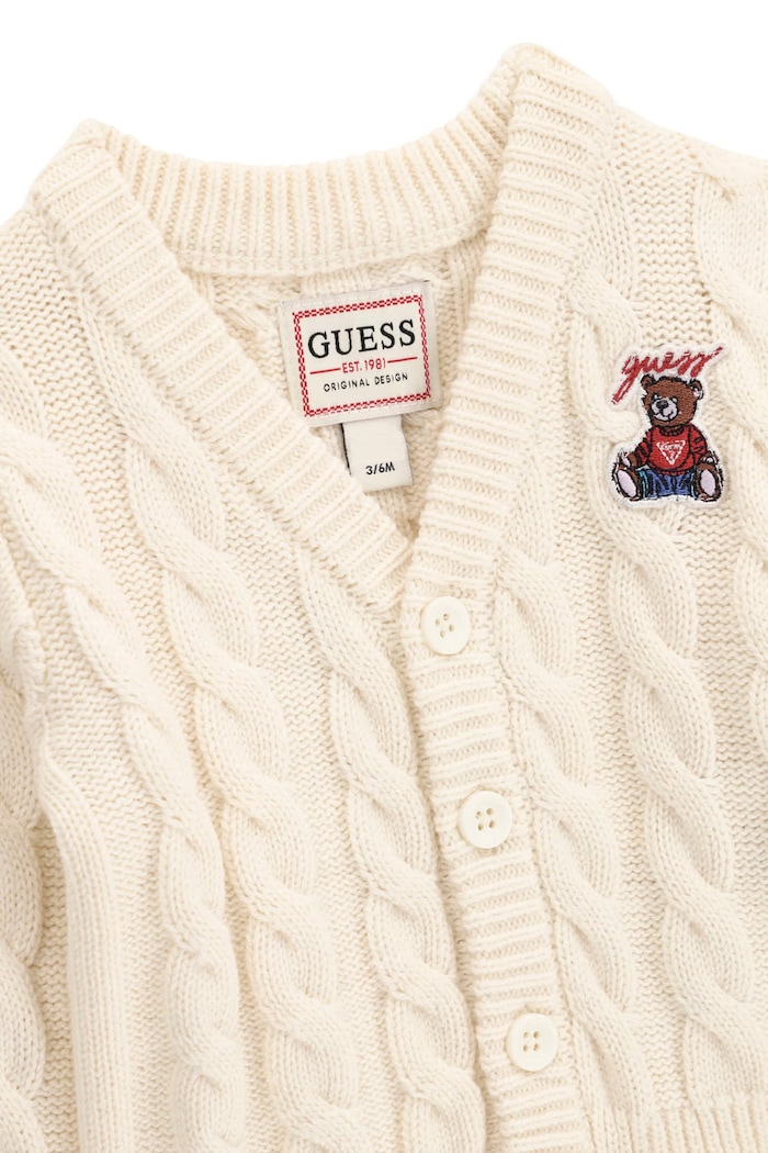 Chłopiec Guess Kardigan dziecięcy z dodatkiem wełny I6BR01.Z1653.9BY2 beżowy