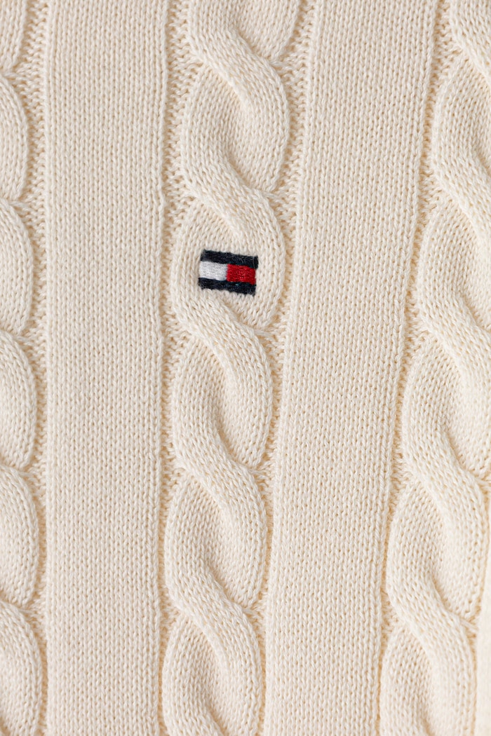 Chłopiec Tommy Hilfiger Sweter dziecięcy bawełniany KB0KB09753.104.122.9BY2 beżowy