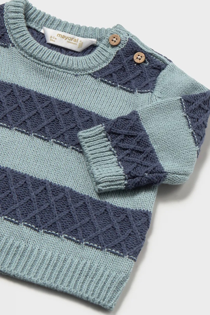 BIMBO Mayoral Newborn maglione per neonati con cotone 2305.1Q.Newborn.9BY2 blu