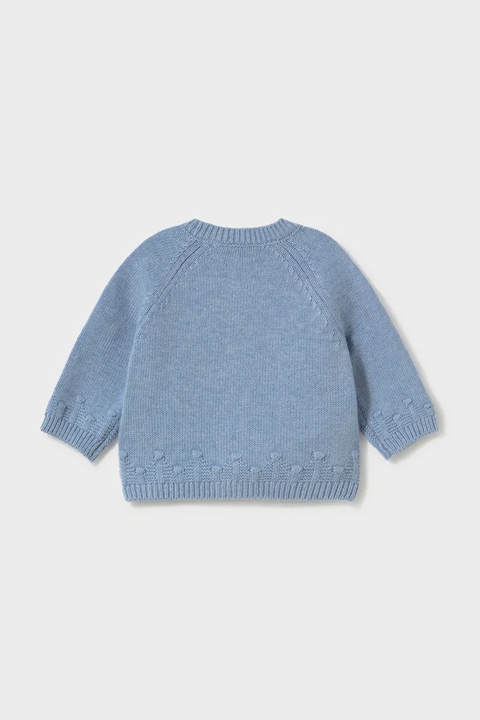 Mayoral Newborn cardigan per neonati con cotone 2304.1D.Newborn.9BY2 blu AW26