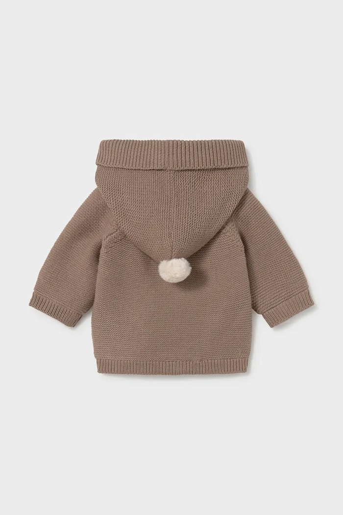 Mayoral Newborn cardigan per bambini con cotone 2303.1H.Newborn.9BY2 marrone AW26