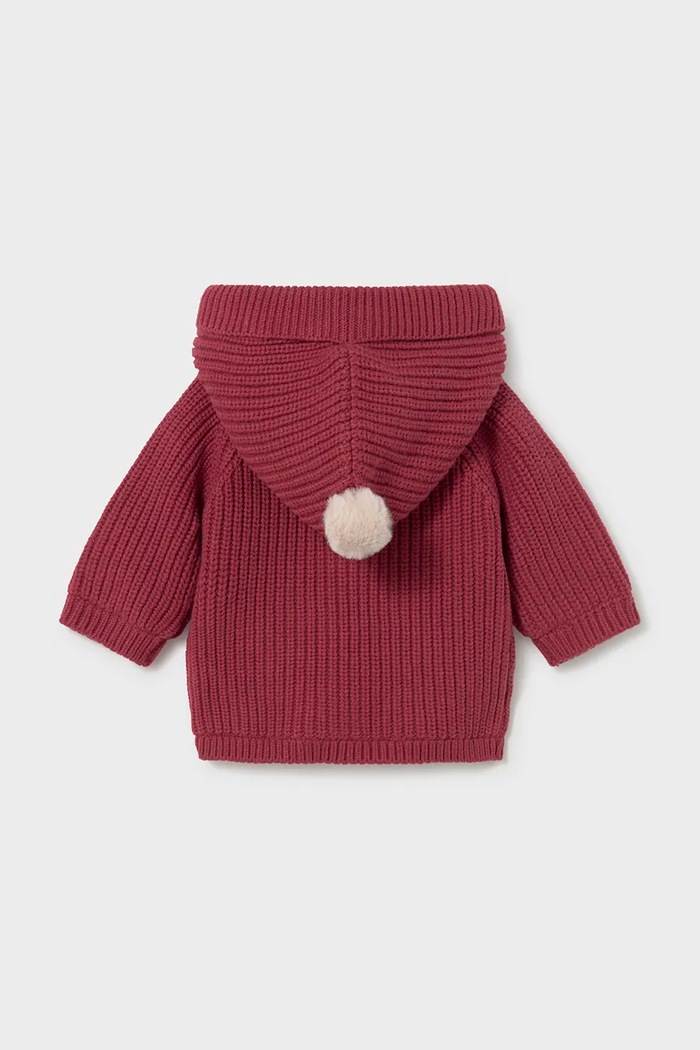 Mayoral Newborn cardigan per bambini con cotone 2303.1H.Newborn.9BY2 rosso AW26