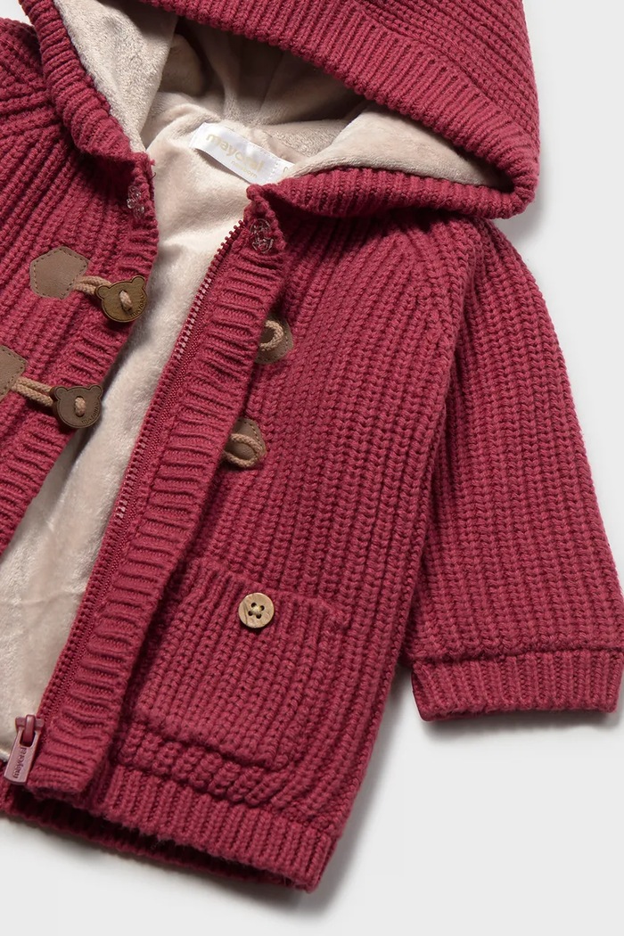 BIMBO Mayoral Newborn cardigan per bambini con cotone 2303.1H.Newborn.9BY2 rosso
