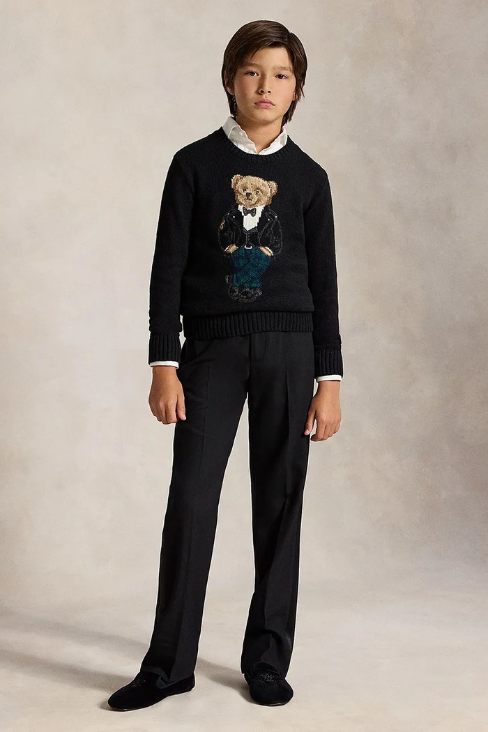 Pulover pentru copii din bumbac Polo Ralph Lauren 323B29194001 negru