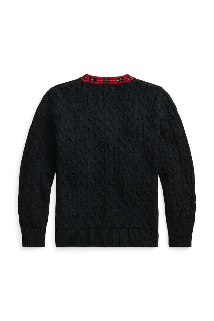 Dječaci Polo Ralph Lauren Kardigan za djecu od pamuka 323B28345002 crna